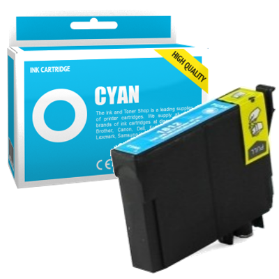 Cartouche d'encre compatible - EPSON 18XL - cyan - (C13T18124010) - grande capacité Cartouche d'encre compatible - EPSON 18XL - cyan - (C13T18124010) - grande capacité